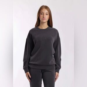 LAZYPANTS - ULTRA-SOFT AIR SWEATSHIRT & JOGGERS. Charcoal. Top L, Joggers M